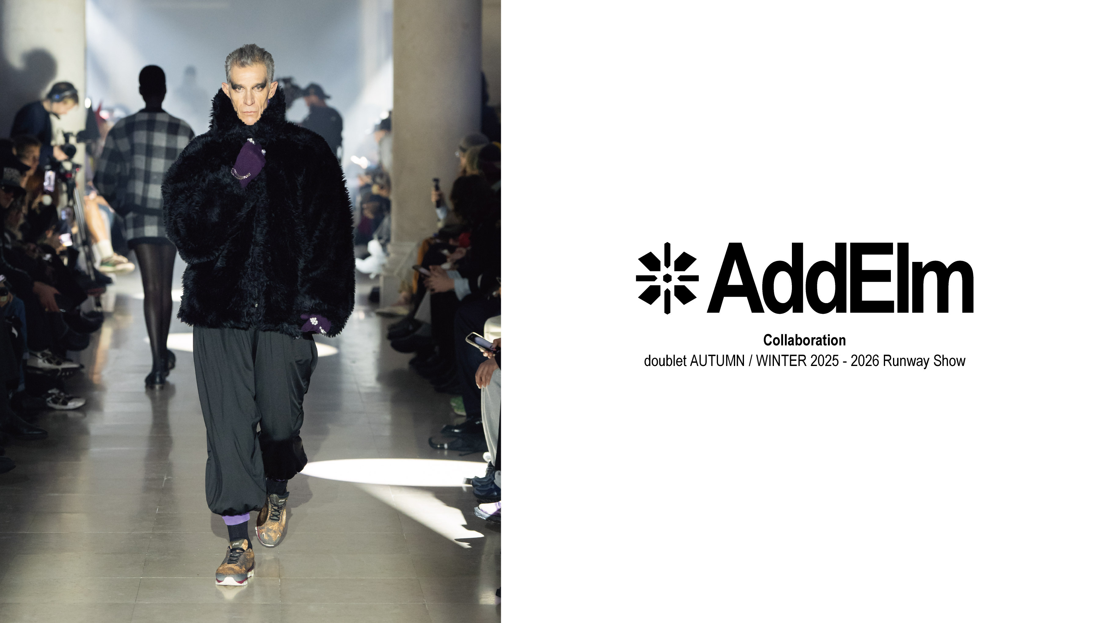 フランス・パリにて行われたdoublet AUTUMN / WINTER 2025 - 2026 Runway ShowにAddElmが採用されました。